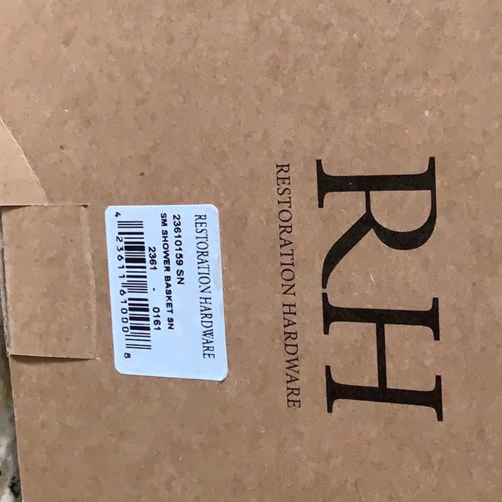 Restoration hardware small shower basket